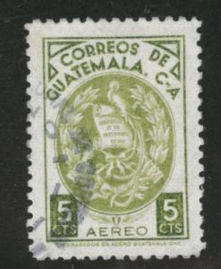 Guatemala  Scott C336a used coat of arms stamp
