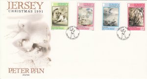 Jersey  1991 Christmas  on FDC