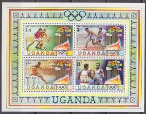 1980 Uganda 282-285/B23 1980 Olympic Games in Moscow