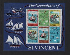 St. Vincent  #324-329a  MNH  1971  sheet tourist issue