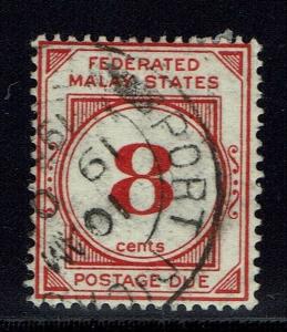 Federated Malay States SG# D4, Used, Watermark to Right -  Lot 013116