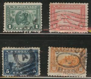 USA Scott 401-404 Used 1914 Panama-Pacific perf 10 set