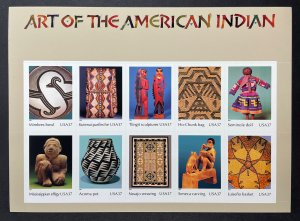 Scott 3873 ART OF THE AMERICAN INDIAN Pane of 10 US 37¢ Stamps MNH 2004