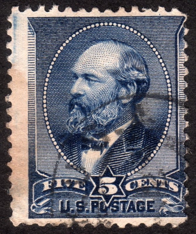 1888, US 5c, Garfield, Used, Sc 216