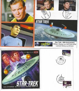 CANADA STAR TREK 50TH ANNIVERSAY STAMP COLLECTION
