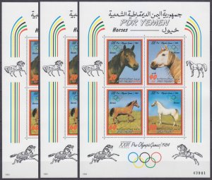 1983 Yemen PDR 316-319/B11x3 1984 Olympic Games in Los Angeles 45,00 €