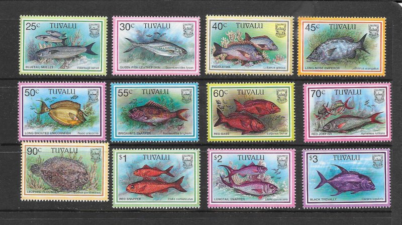 FISH - TUVALU #729-40  MNH