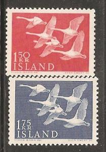 Iceland SC 298-9 Mint, Never Hinged