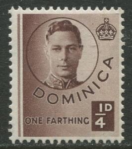 DOMINICA -Scott 111 - KGVI Definitive -1940 - MVLH - Single 1/4p Stamp