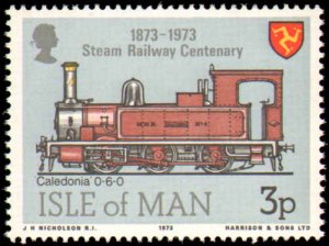 Great Britain Isle of Man #29-32, Complete Set(4), 1973, Trains, Never Hinged