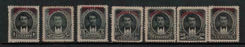 Ecuador 1895 SC 027-033 Mint Set 