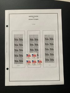 US 1994 booklet stamps new with album page