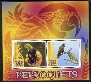 BENIN - 2014 - Parrots - Perf 2v Sheet - MNH - Private Issue