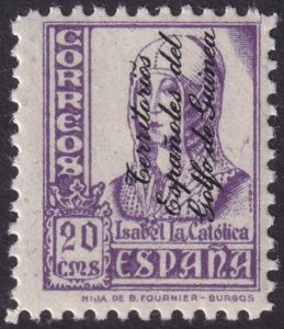 Spanish Guinea 1938 Sc 280 MNH** overprint variety