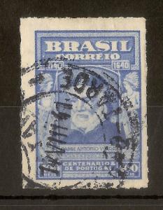 Brazil 1941 400R Vieira SG643A Fine Used