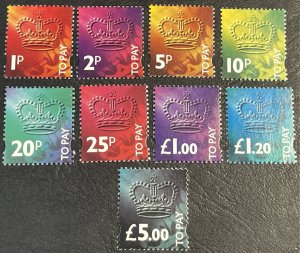 GREAT BRITAIN # J104-J112-MINT/NEVER HINGED---COMPLETE SET---POSTAGE DUE---1994