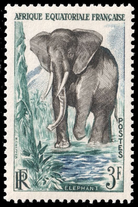French Equatorial Africa #197  MNH - Elephant (1957)