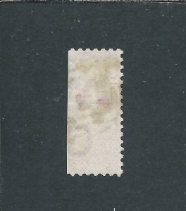 NEVIS 1883 ½d on HALF 1d LILAC MAUVE OVPT GU SG 35 CAT £55