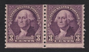 United States MINT Scott Number 721 COIL PAIR  MNH   F-VF #A4 - BARNEYS