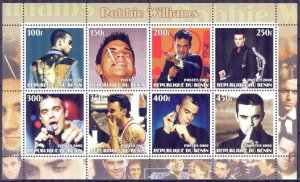 Benin 2002 Music Rock Singer Robbie Williams Sheet MNH Private