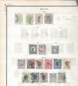 Brazil - 1 old (1800's) album pages.  See description and scans.