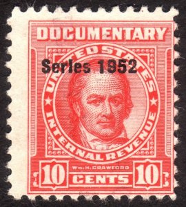 1952, US 10c, Documentary, Used, Sc R592