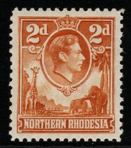 NORTHERN RHODESIA SG31 1938 2d YELLOW-BROWN MNH