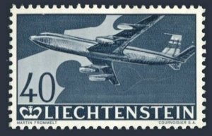 Liechtenstein C35, MNH. Michel 392. Air Post 1960. Convair 600 jet.
