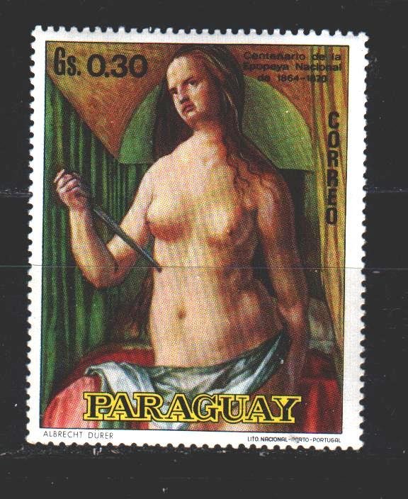 Paraguay. 1970. 2121 from the series. Painting, paintings. MNH.