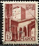 French Morocco 1951: Sc. # 276; Used Single Stamp