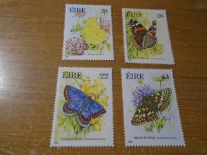 Ireland  #  612-15  MNH  Butterfiies