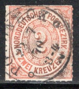 German States North German Confederation Scott # 8, used