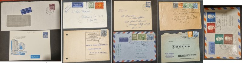 germany 9 covers 1930s' - great items!!! #713