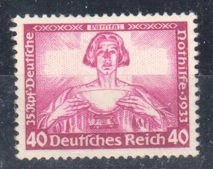 Germany 1933 # B57 Wagner Issue - XF Mint NH -- Perfect Centering