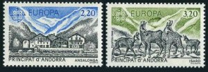 Andorra Fr 344-345,MNH.Michel 369-370. EUROPE CEPT-1986.Ansalonga,Isard.