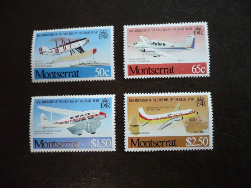 Stamps - Montserrat - Scott# 472-475 - Mint Never Hinged Set of 4 Stamps