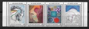 1986 UN Vienna 66a-d  WFUNA 40th Anniversary MNH