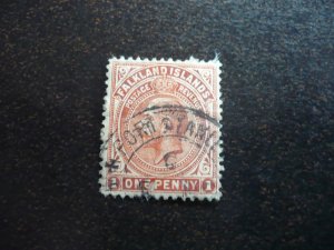 Stamps - Falkland Islands - Scott# 42 - Used Part Set of 1 Stamp