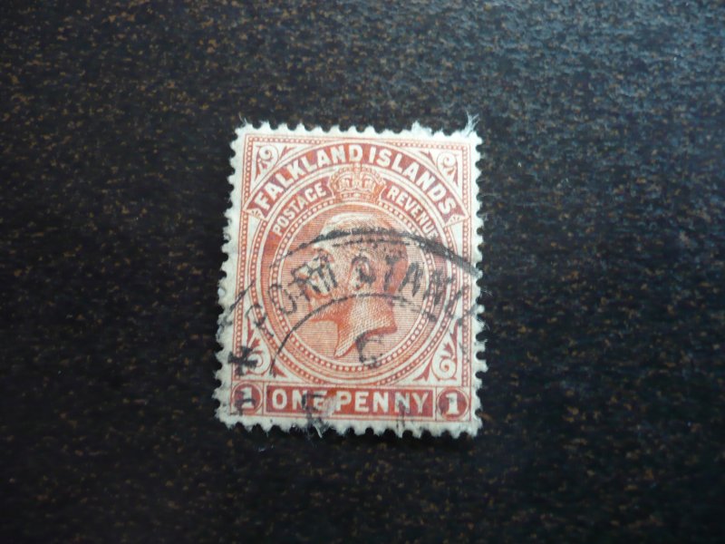 Stamps - Falkland Islands - Scott# 42 - Used Part Set of 1 Stamp