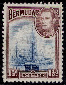 BERMUDA GVI SG111, 1½d deep blue & purple-brown, FINE USED.