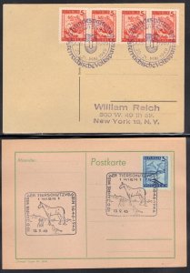 AUSTRIA 1946-47 COLL. OF 42 SPECIAL COMMEMORATIVE CANCEL CARDS FROM DIFF. TOWNS