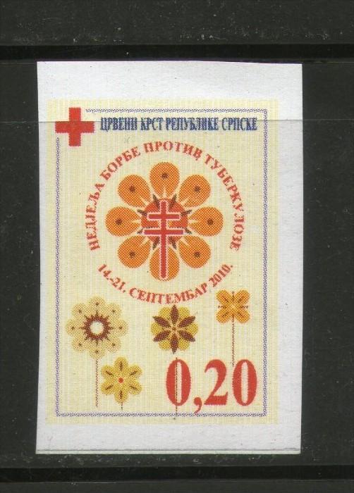 Russia 2010 TB Seal Red Cross Health Disease Label # 3076