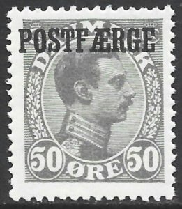 Denmark 1919-41 Plot Post POSTFAERGE 50o Light Gray #Q8 VF-NH CV $77.50 for NH-