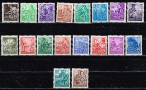 DDR 1953,Sc.#155-171 MNH, Five-Year Plan, first issue cv.€150