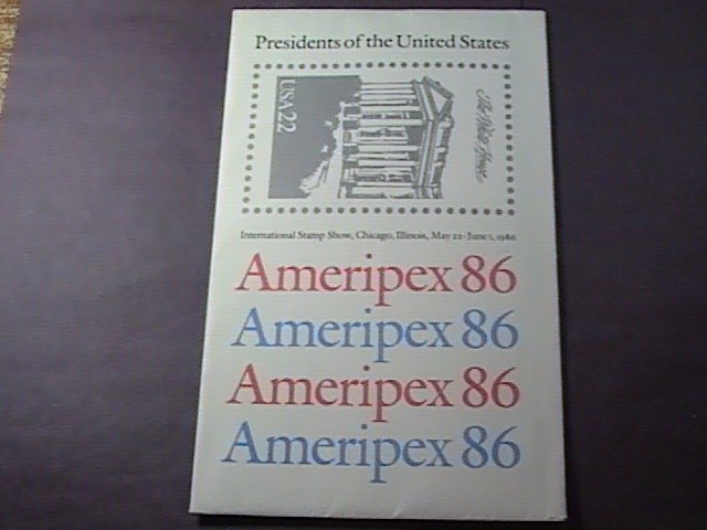 U.S.# 2216-2219-MNH---COMPLETE SET OF SOUVENIR SHEETS----AMERIPEX 86----1986