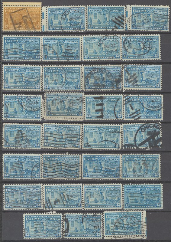 COLLECTION LOT # 2261 UNITED STATES 31 SPECIAL DELIVERY STAMPS 1944 CLEARANCE