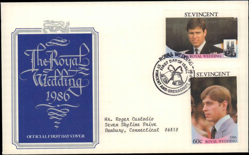 Saint Vincent, Worldwide First Day Cover, Royalty