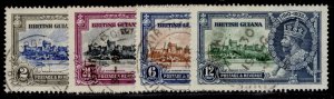 BRITISH GUIANA GV SG301-304, 1935 SILVER JUBILEE set, FINE USED. Cat £40.