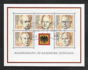 Germany #1384 Used Souvenir Sheet (12552)