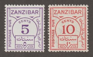 EDSROOM-16986 Zanzibar J18-J19 LH 1936 Postage Dues CV$15.75